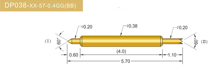 038雙頭探針、雙向探針探針、BGA雙頭探針、雙向彈簧探針、雙頭探針圖片