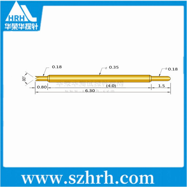 035-UJ-6.3L ，華榮華雙頭測(cè)試探針廠家