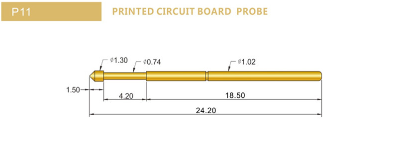 P11探針尺寸，華榮華測試探針選型，測試探針規(guī)格型號