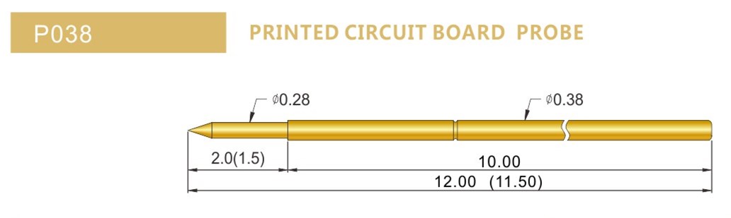 PA038探針尺寸，華榮華探針廠家